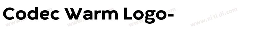 Codec Warm Logo字体转换